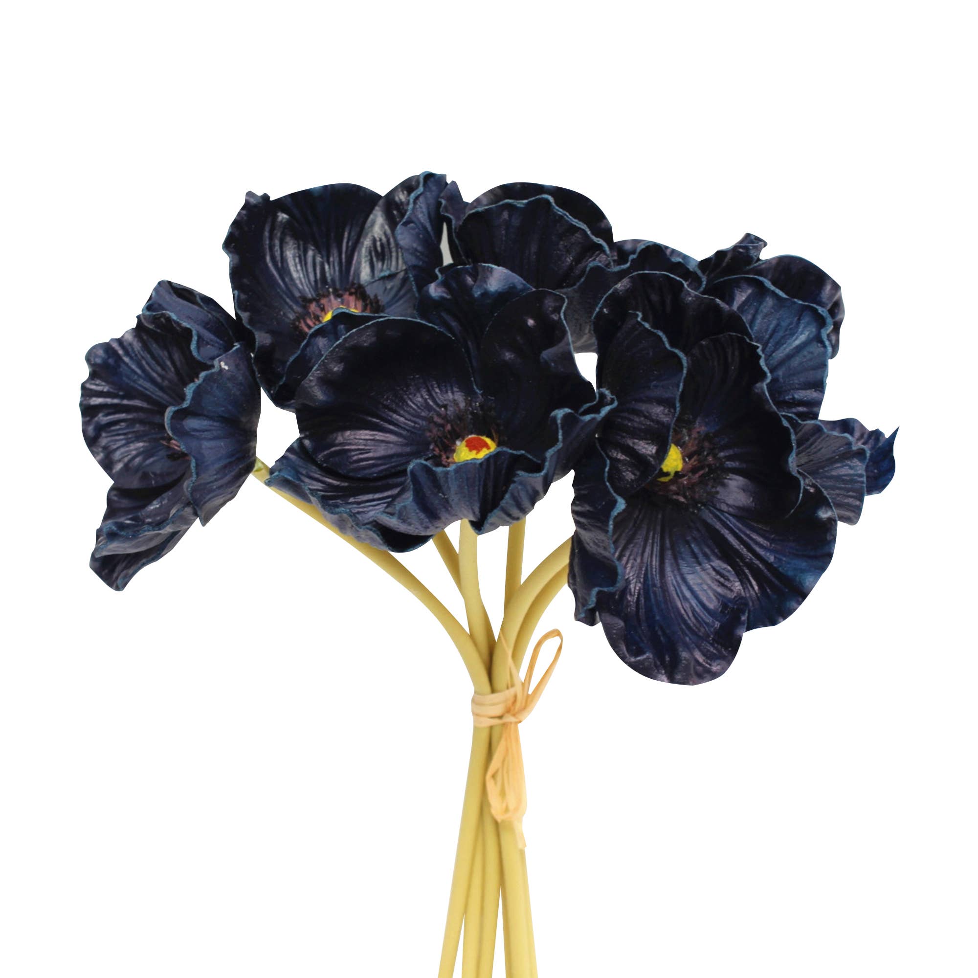 Angel Isabella - Wholesale Artificial Flowers - 11" Real Touch Poppy-6 stems per bundle6