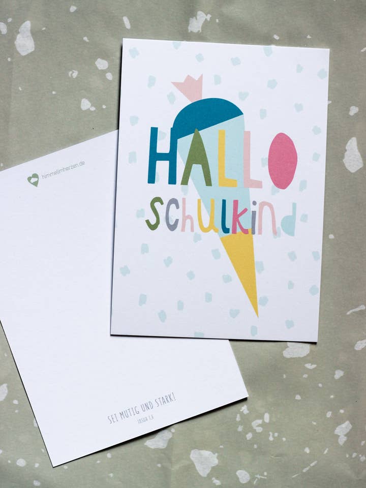 Postkort - Hej skolebarn for engroshandel hos Himmel im Herzen