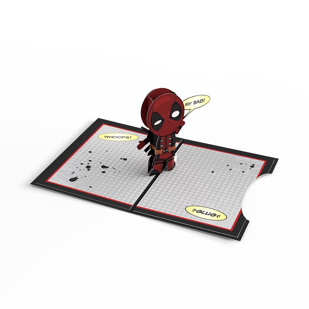 Lovepop Cards - Wholesale Birthday Card - Marvel Deadpool Birthday 4-in-1 Nesting Card 5x7"14