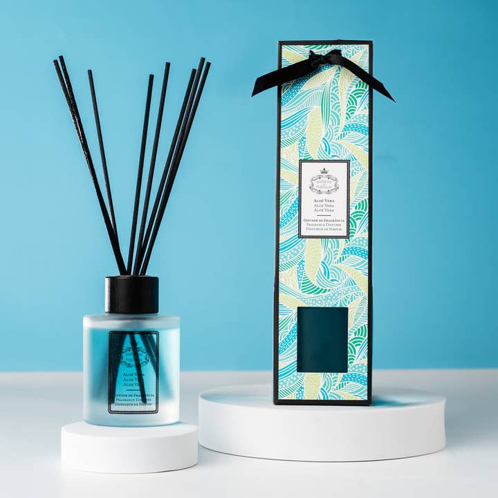 Diffusore a bastoncini - Aloe Vera, 120ml per la vendita all'ingrosso da parte di Essências de Portugal