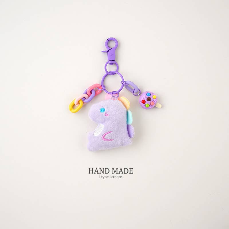 MKS America - Wholesale Keychain - Women's - Plush Unicorn Keychain Cute Pendant for Bags Girls Gift1