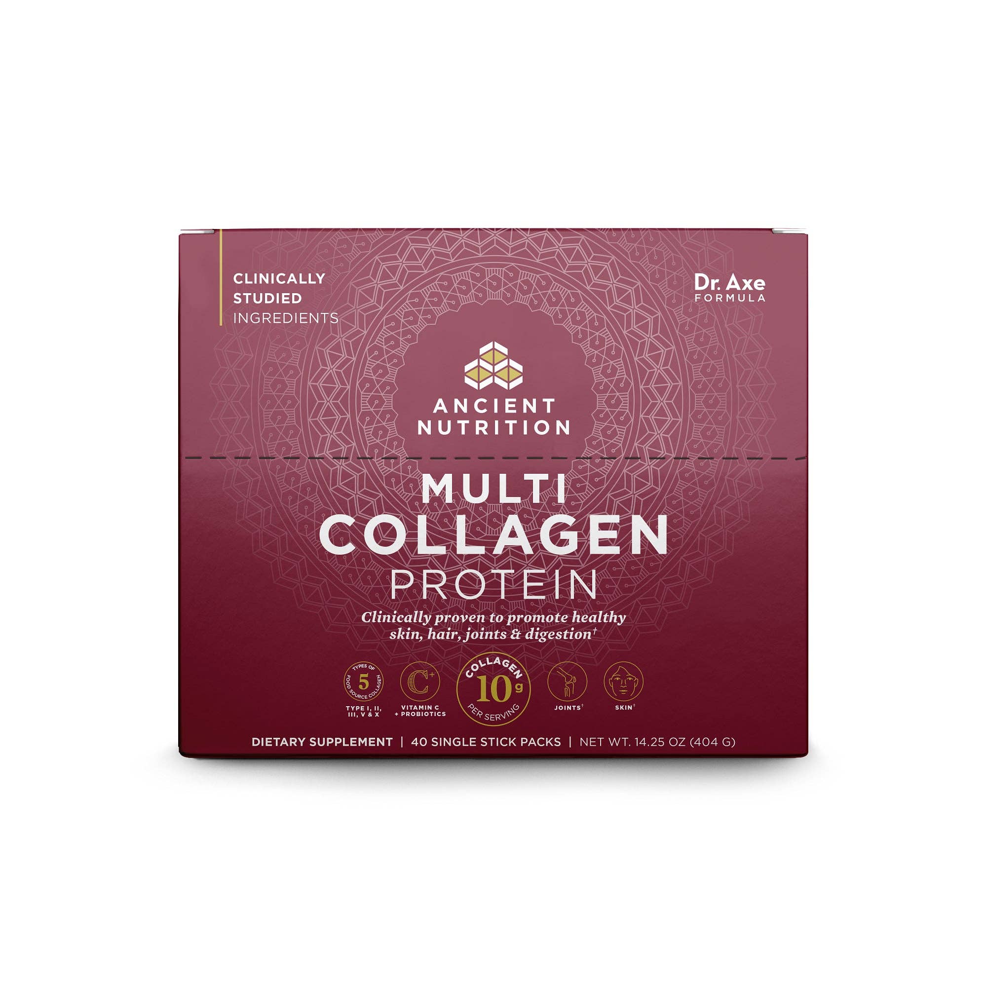 Printed Multi Collagen Protein Stick Packs | - 40 Count Box for wholesale on Faire7