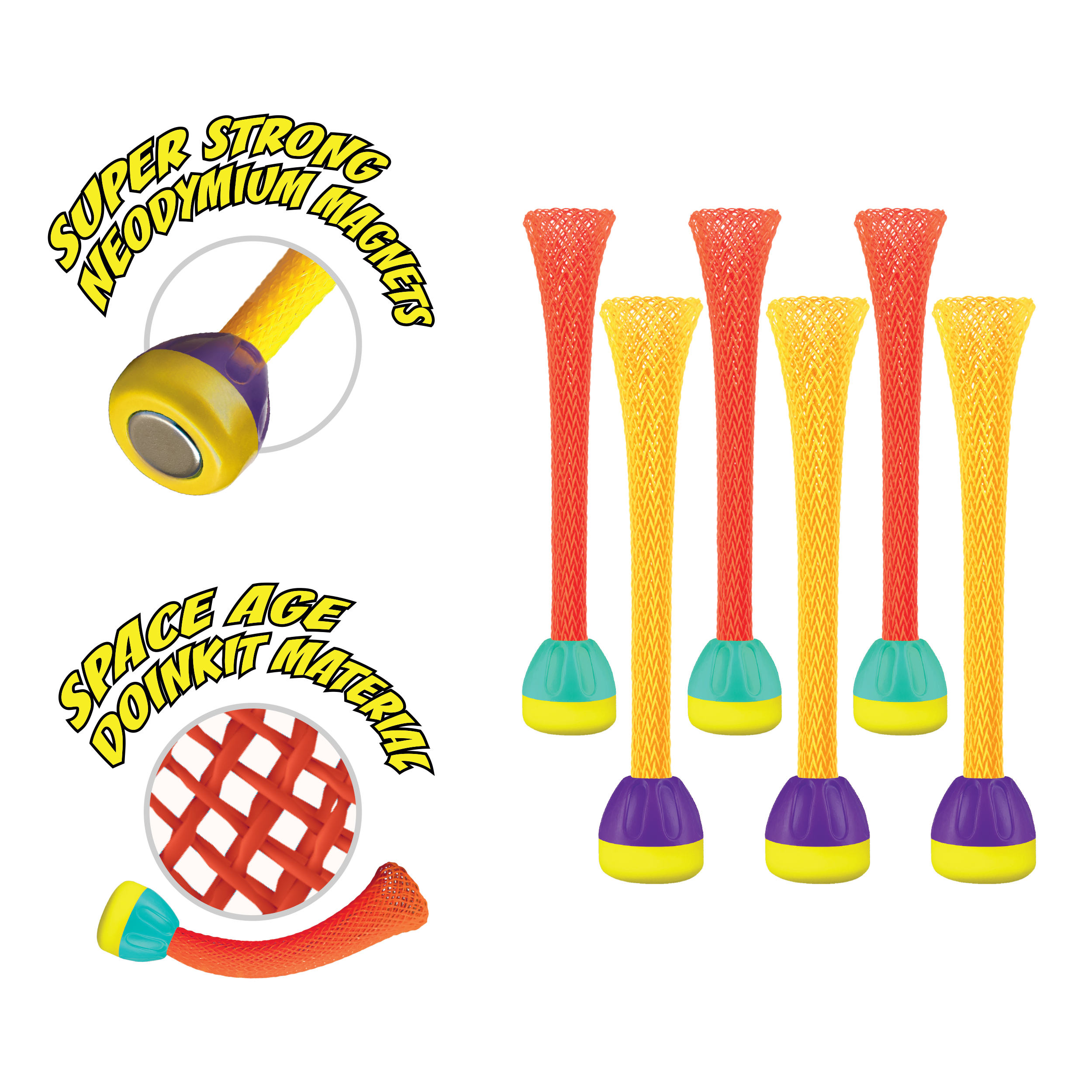 Marky Sparky Toys - Vente Jeu de sport – enfant et bébé - Recharges de fléchettes Doinkit® - Pack de 62