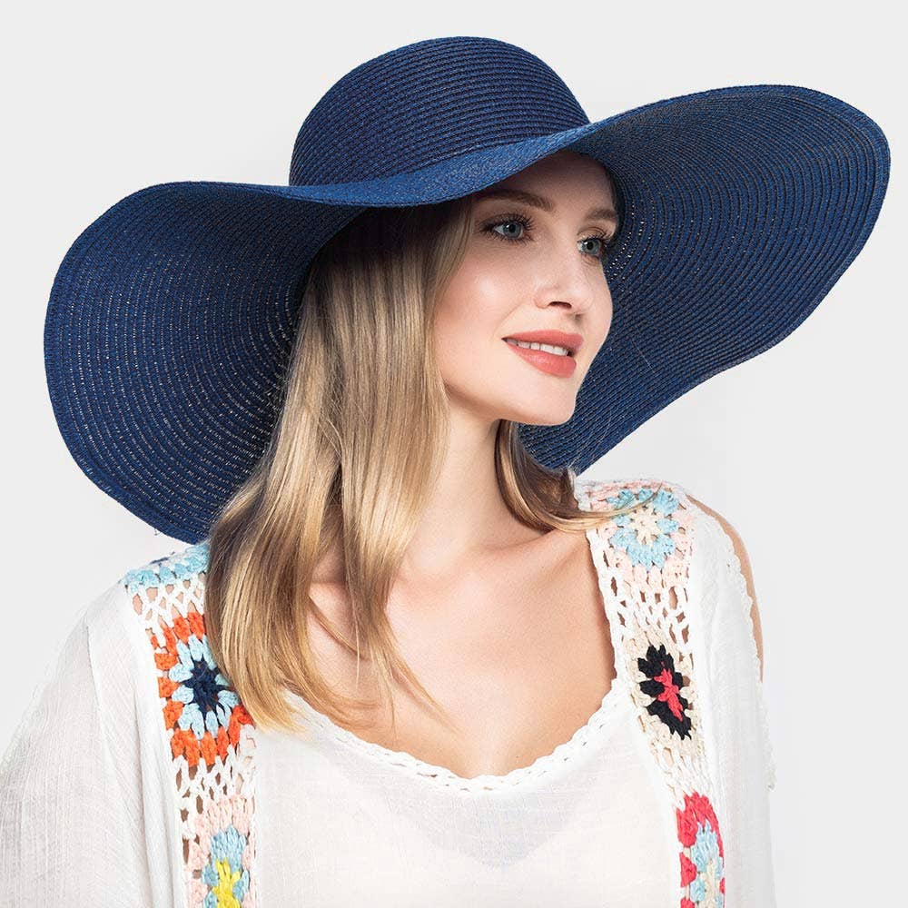 Sensibling Corp. - Wholesale Straw Hat - Women's - Solid Straw Sun Hat
27
