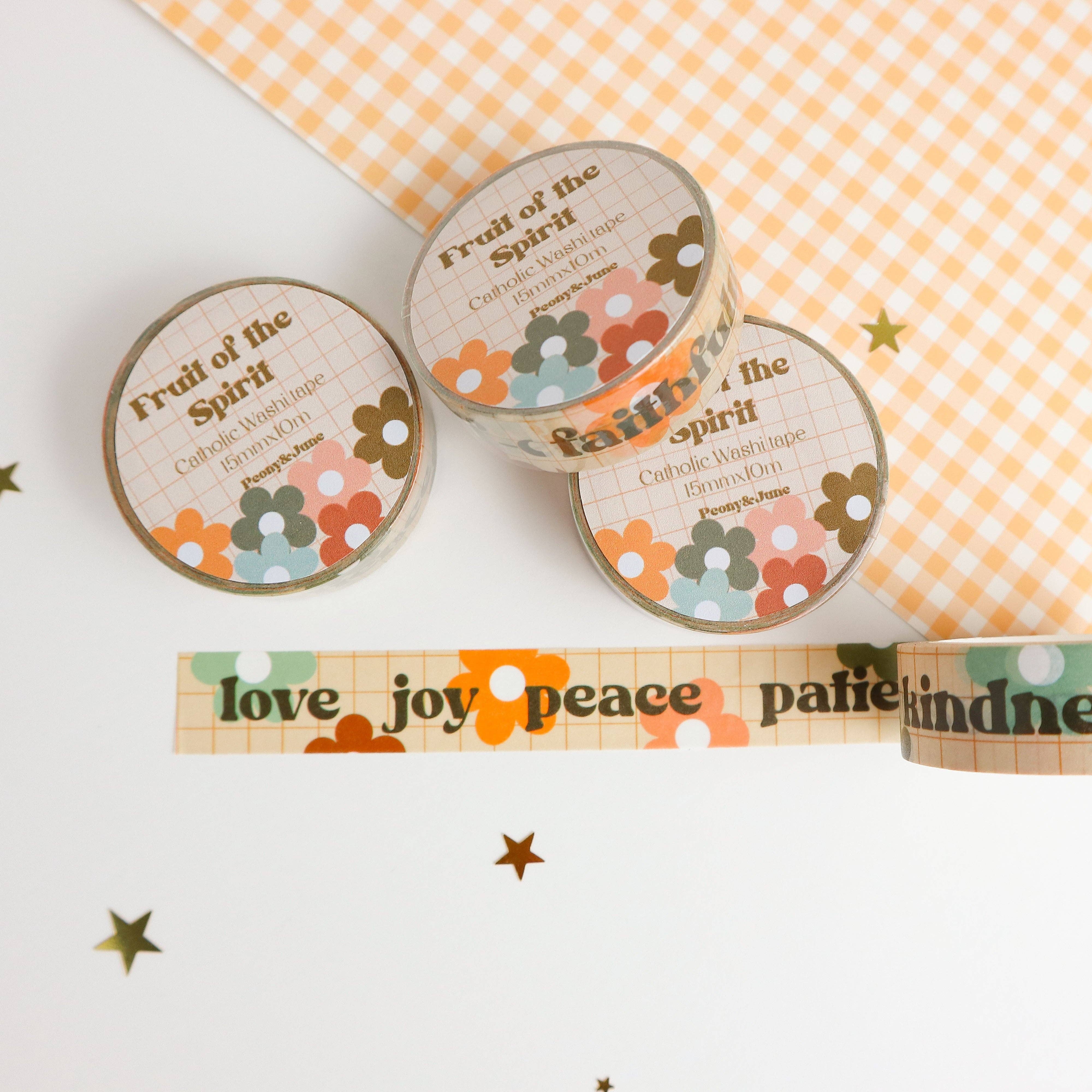 Peony&June Illustration - Wholesale Washi Tape - Fruit of The Spirit Washi Tape2