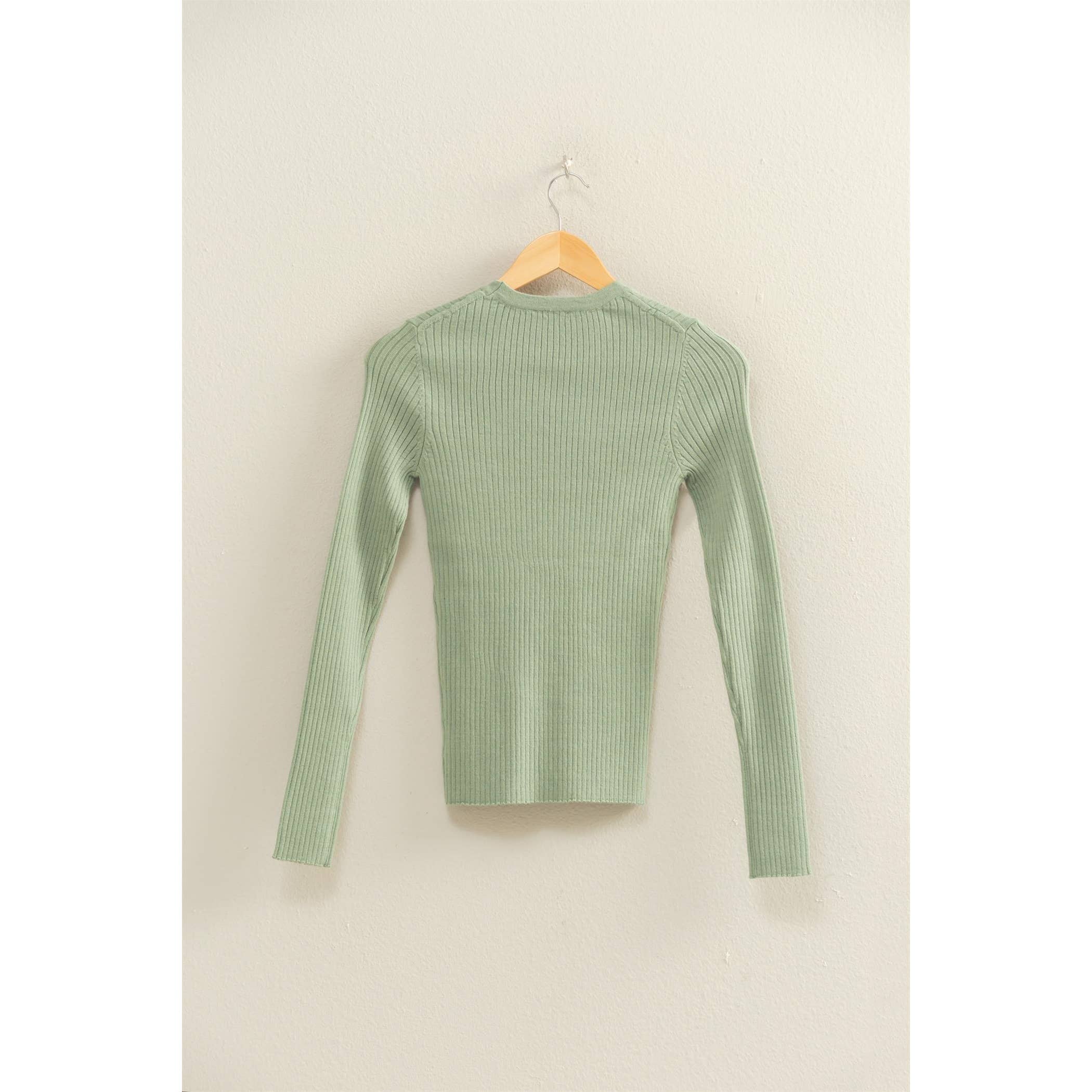 HYFVE - Wholesale Knit Top - Women's - Ribbed Long Sleeve Knit Top9