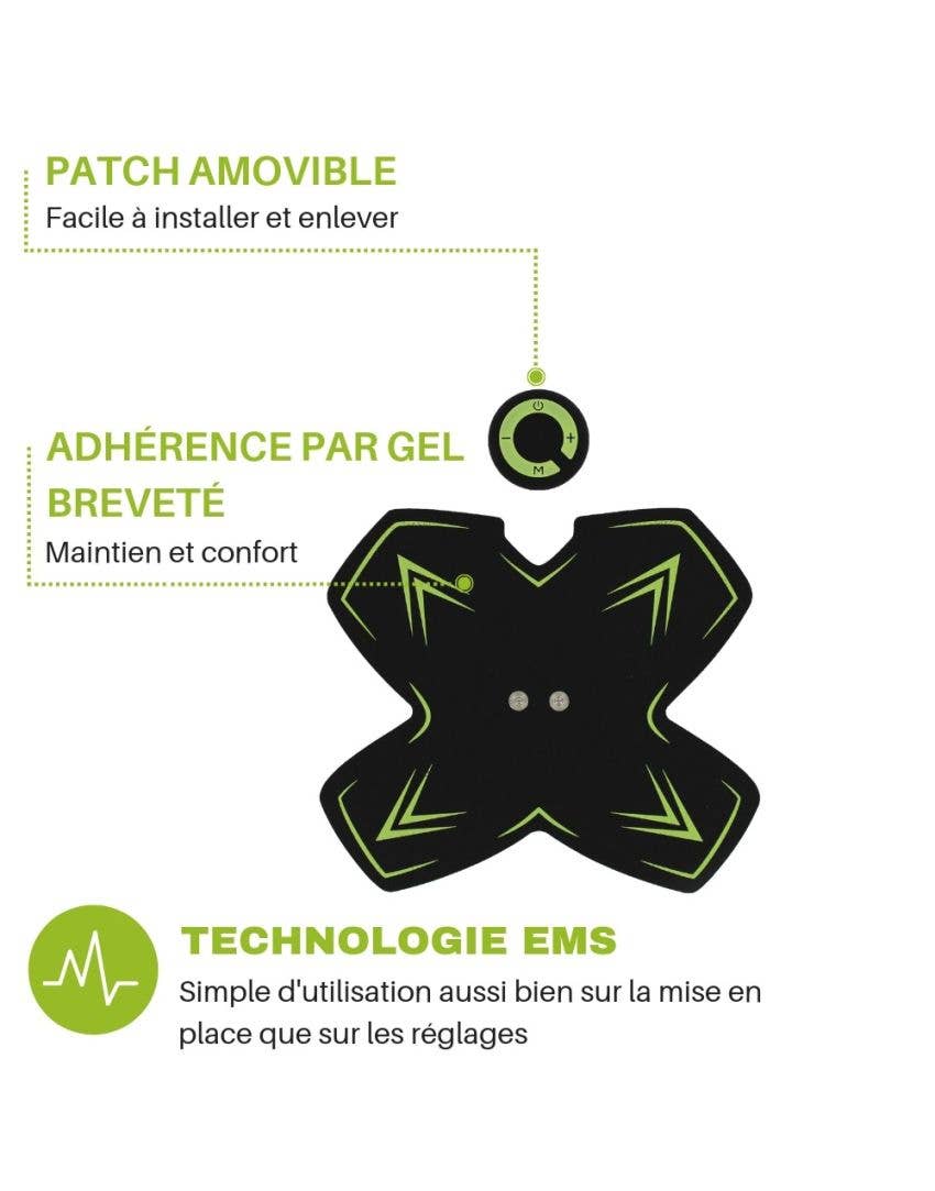 Noir Vert Elecfree Abdominals - Wireless Electro Stimulation for wholesale on Faire3