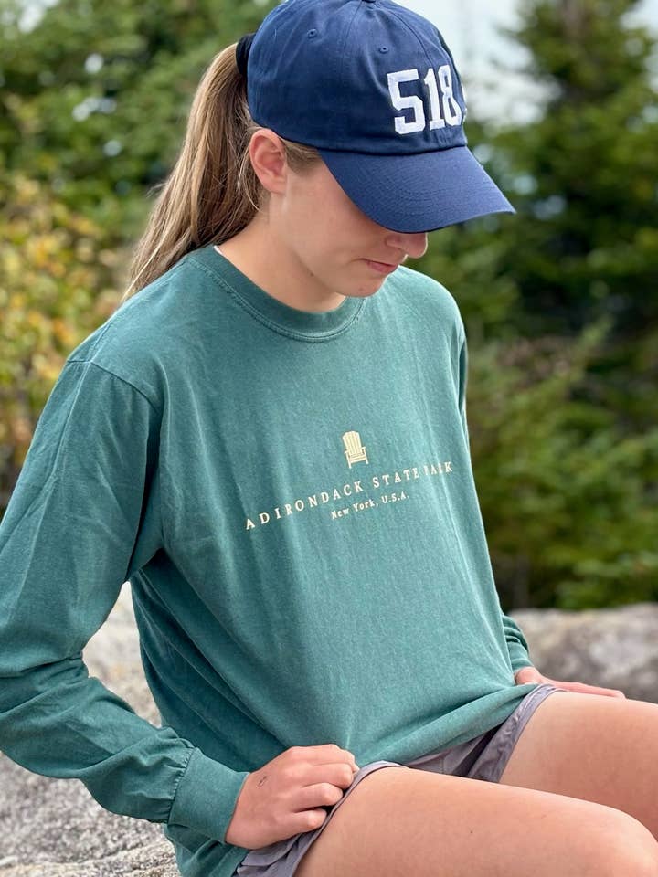 Just Wandering Co. - Wholesale Screen Printed T-Shirt - Women's - Adirondack Park Long Sleeve Shirt | Plattsburgh, New York |12