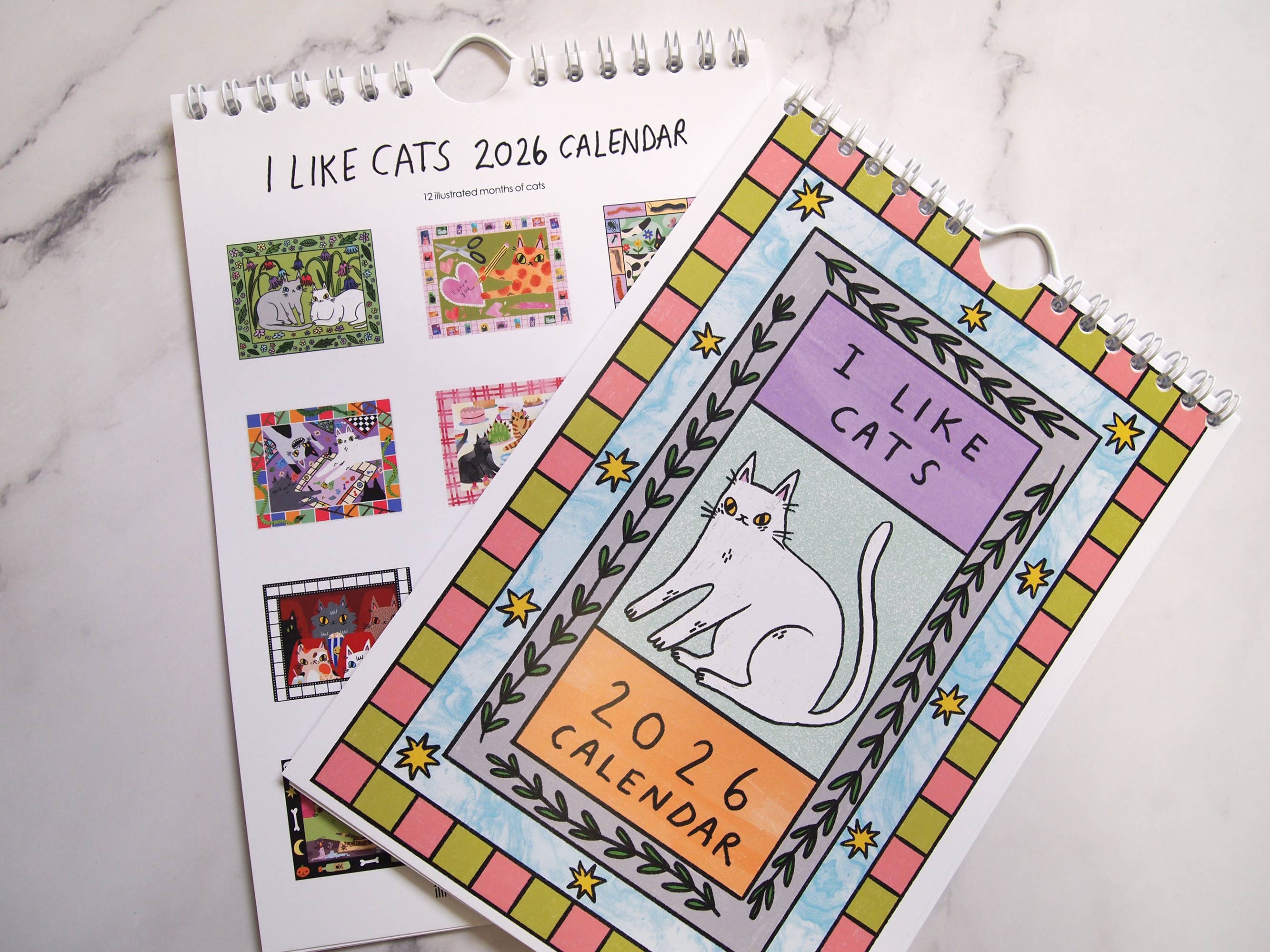 I LIKE CATS - Vente Calendrier - J'aime le calendrier mural A5 Chats 20261