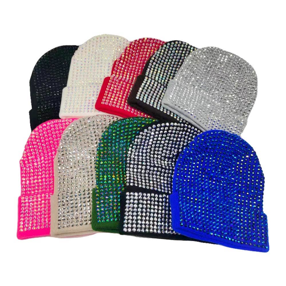 Sensibling Corp. - Venta al por mayor Gorro de lana - Mujer - Gorro de punto liso con tachuelas7