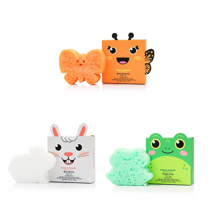 Spongellé | Christmas 2025 | Stocking Stuffers | Gifts - Wholesale Sponge – Kids & Baby - Nature Animals Sponge Assorted Pack | Kids | Kids Products1