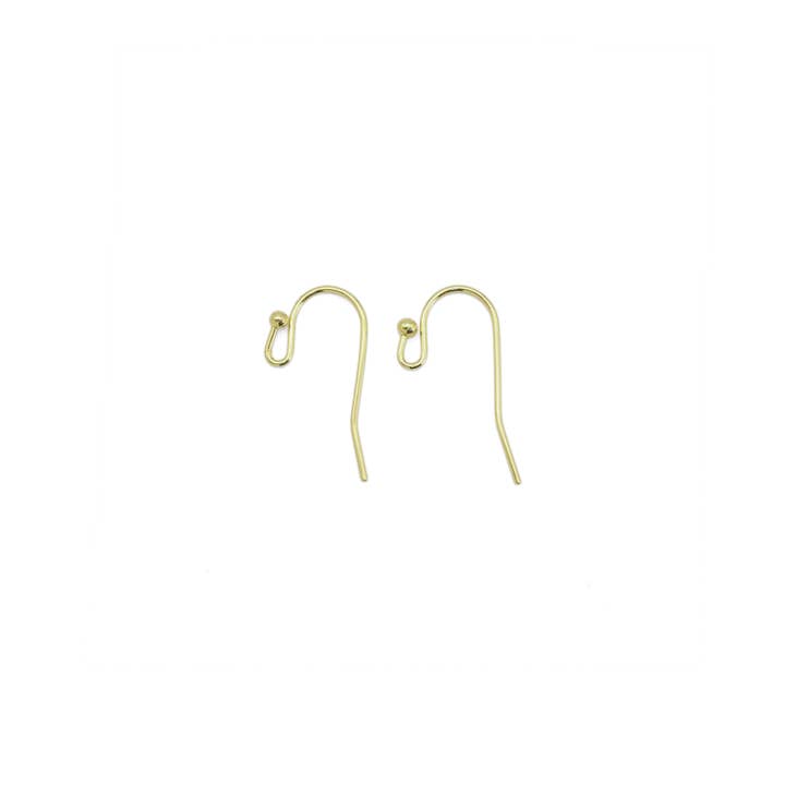 BestBeads&Beyond - Wholesale Jewelry Set - Gold Earring hooks Earring wire, Sku#Y8834
