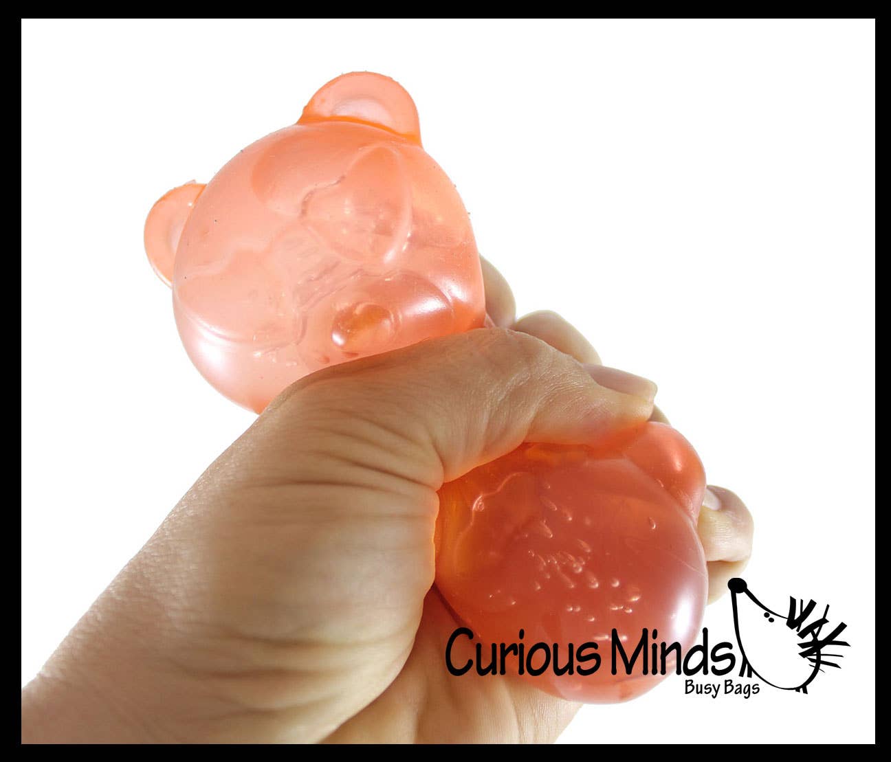 Curious Minds Toys - Vente Jouet mou – enfant et bébé - 1 Balle Anti-Stress en Forme d'Ours Gélifié Remplie de Gelée - Jouet Sensoriel Squishy10