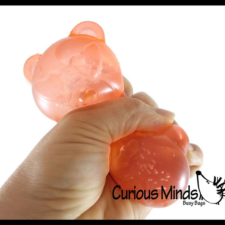 Curious Minds Toys - Wholesale Squishy Toy - Kids & Baby - 1 Gummy Bear Jelly Filled Stress Ball - Squishy Sensory Fidg10