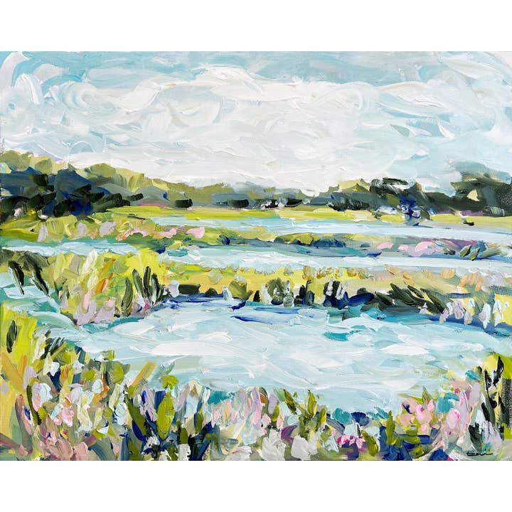 Abstract Marsh Print on Paper, "Bright Marsh" and other Purchase Wholesale savon mural ancien. Free Returns & Net 60 Terms on Faire trending on Faire.