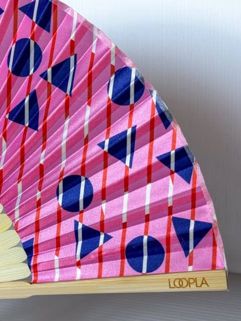 Loopla - Wholesale Handheld Folding Fan - Colour Crossing Folding Hand Fan3