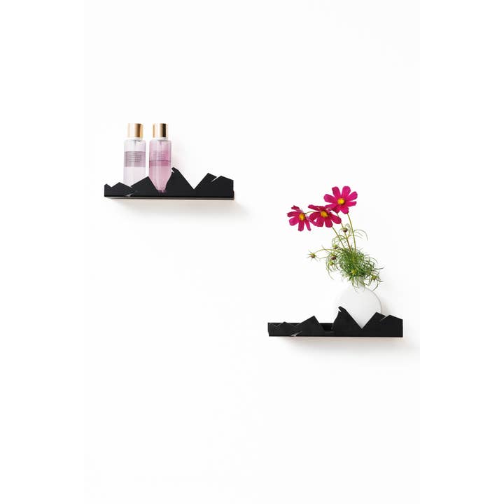 EMKO - Wholesale Wall Mounted Shelf - NVMD Mountains Floating Shelf, steel, black2
