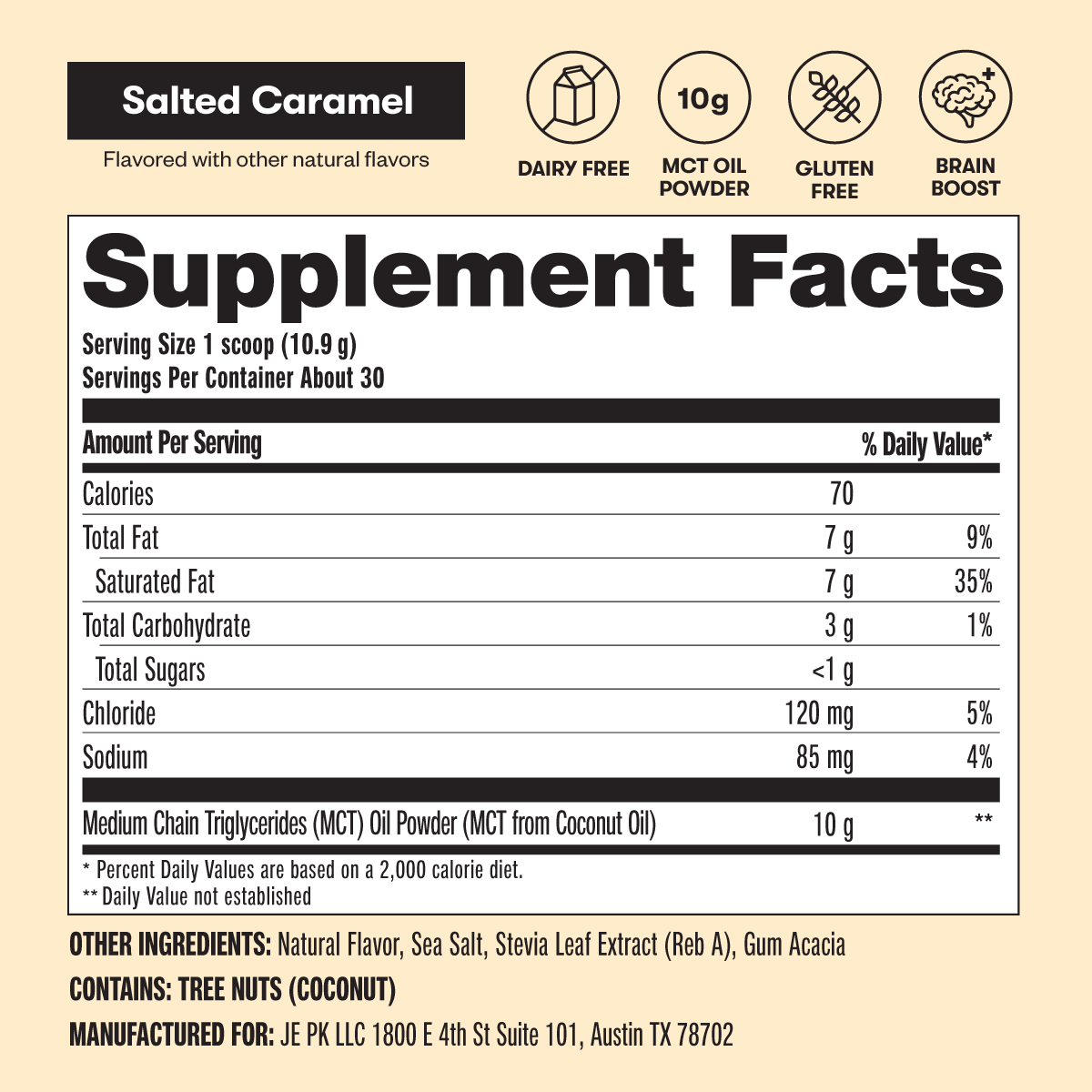 Perfect Keto - Wholesale Protein/Superfood Powder - MCT Oil Powder- Supports Cognition and Satiety, Brain Boost12