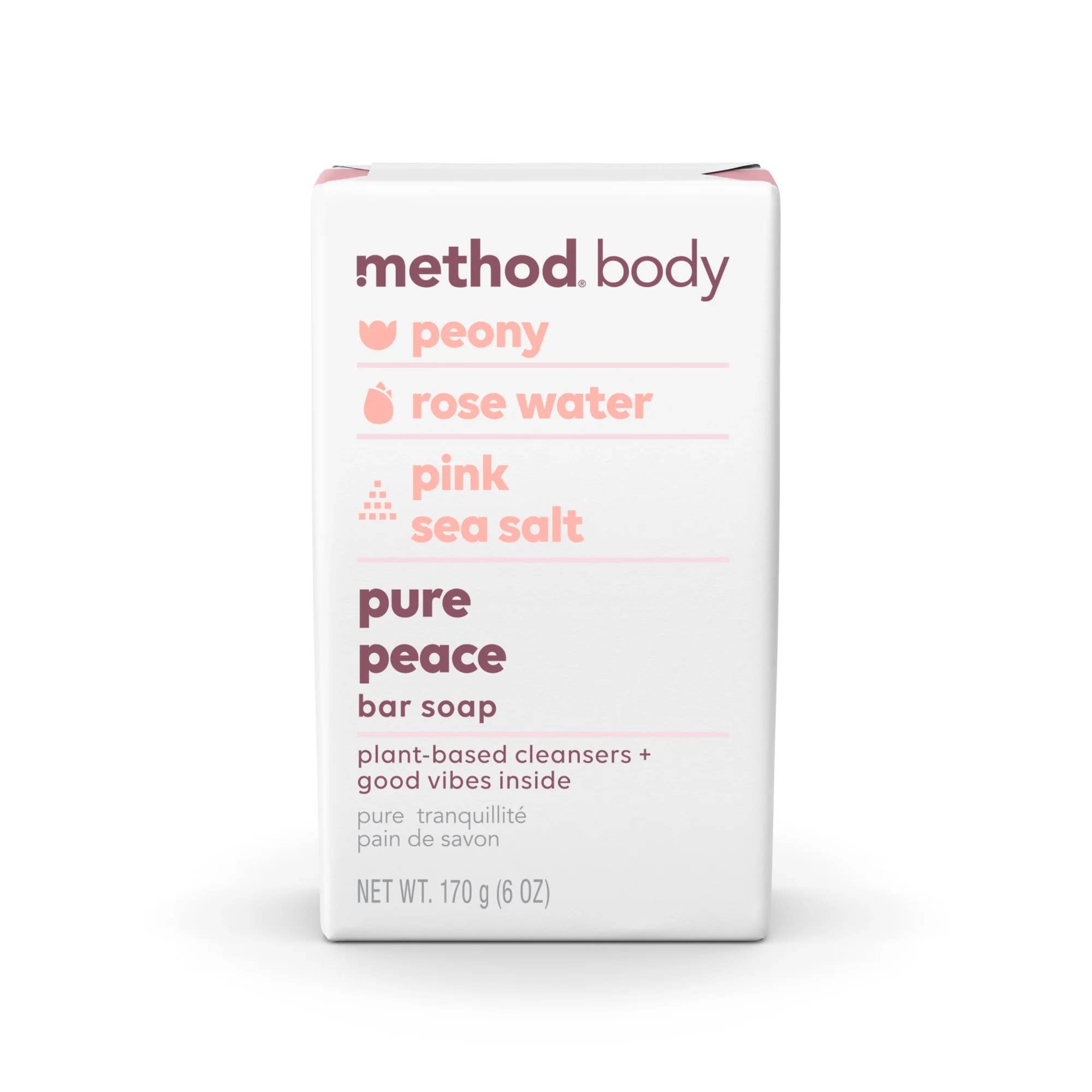 First Choice Buying - Wholesale Bar Soap - Method Body Pure Peace Bar Soap, 6 Oz