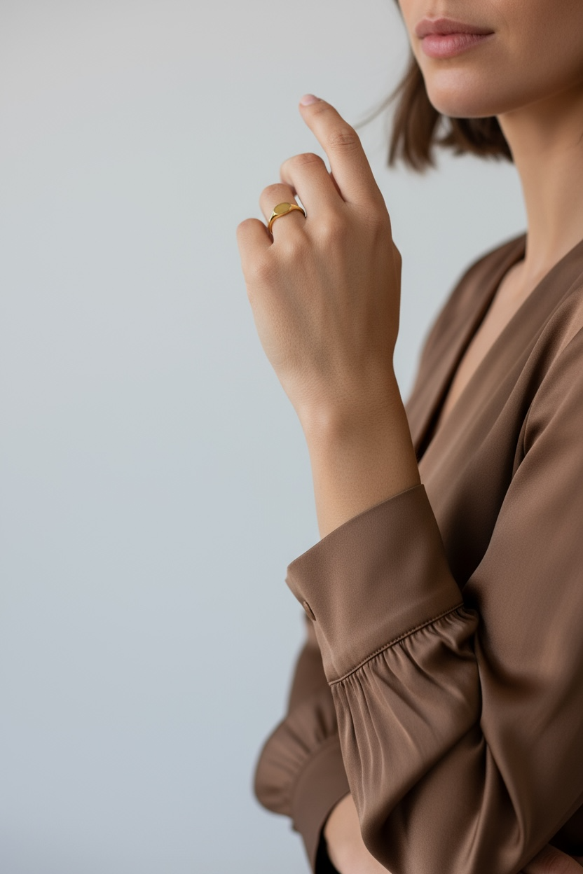 GoldFi - Wholesale Signet Ring - 18k Gold Filled Signet Ring6