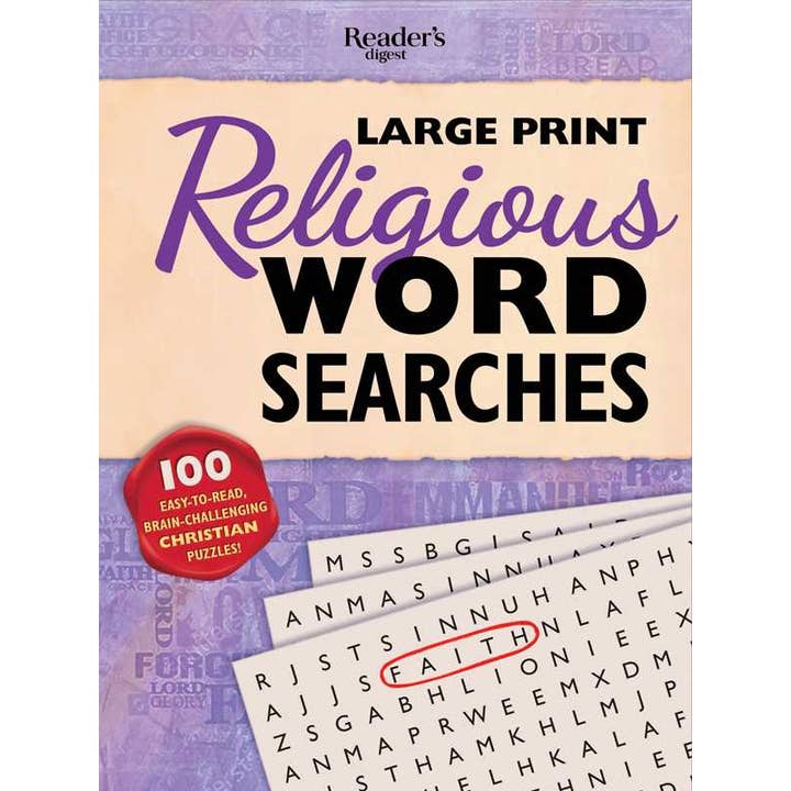 Simon & Schuster - Wholesale Book - Adult - Reader's Digest Large Print Religious Word Search by