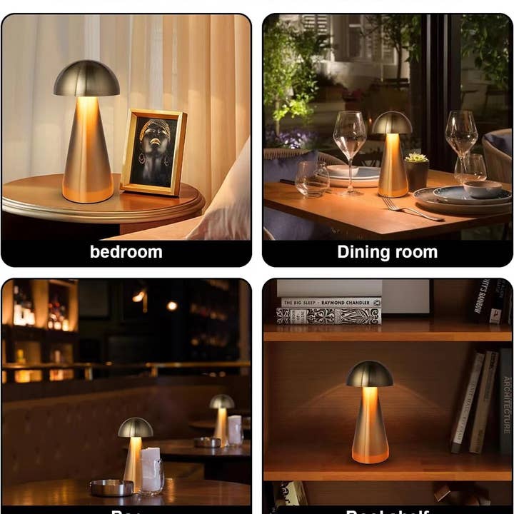 LAX Gadgets - Wholesale Desk Light - Kids - Charming Mushroom LED Lamp/ Night Light -Retail Pack3