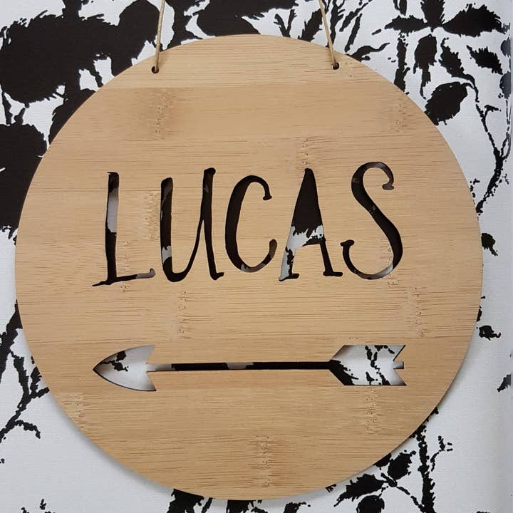 Personalised Wooden Wall Hanging - Arrow for wholesale by Little Birdy Finds
