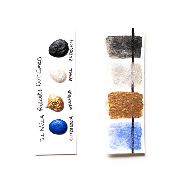 Vintage Watercolors - Wholesale Watercolor Paint - The Mica Palette Watercolor Dot Cards1