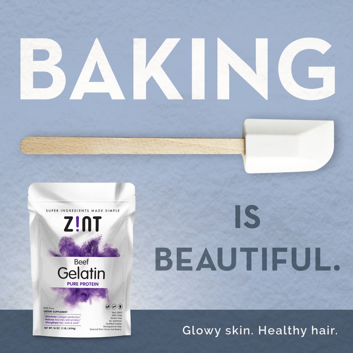 Zint Nutrition - Wholesale Protein/Superfood Powder - Beef Gelatin Powder, 32 Ounce2