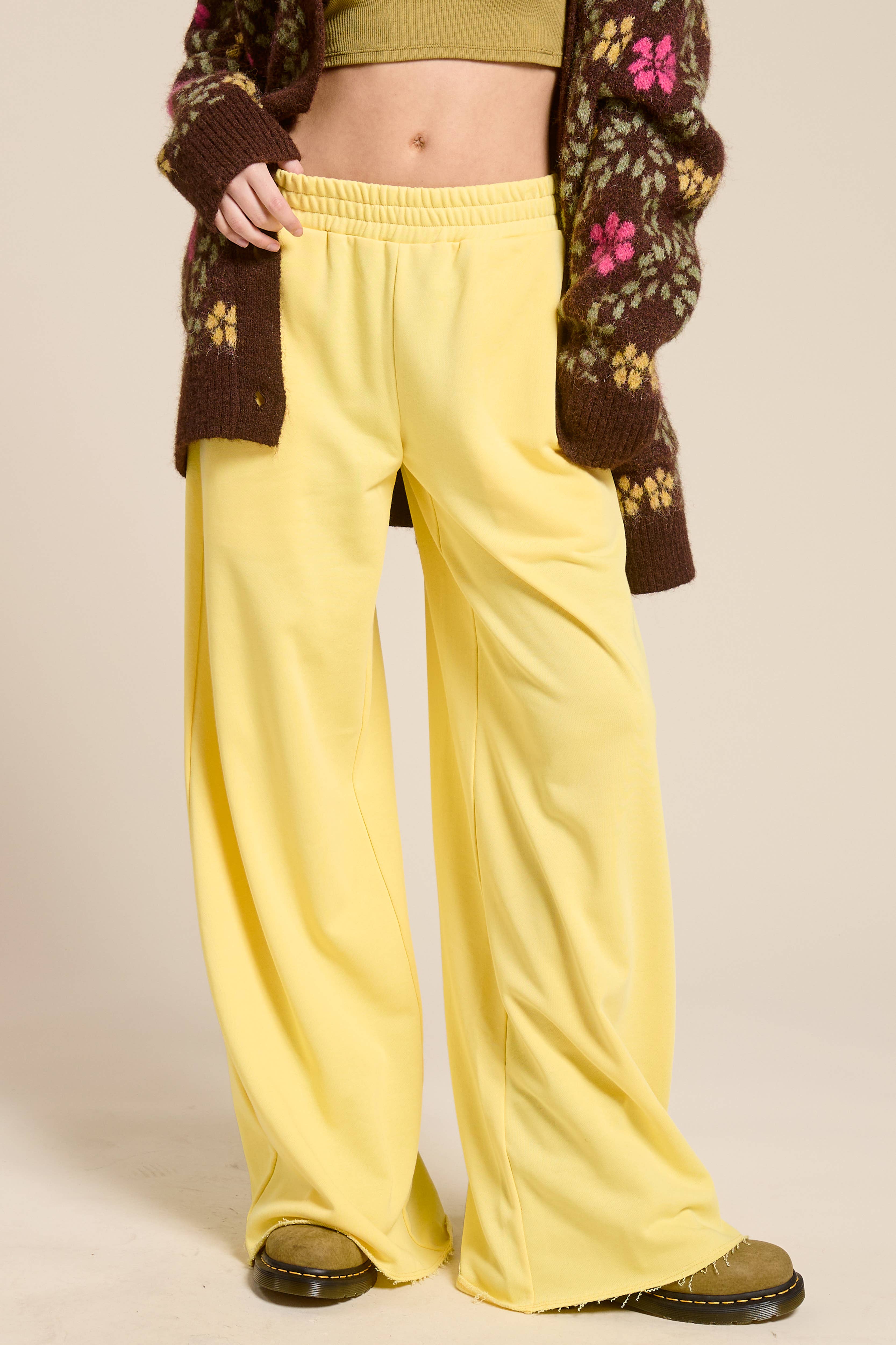 Mimosa - Wholesale Lounge Sweatpants/Joggers - Women's - Wide Leg Cotton Jogger Sweatpants4