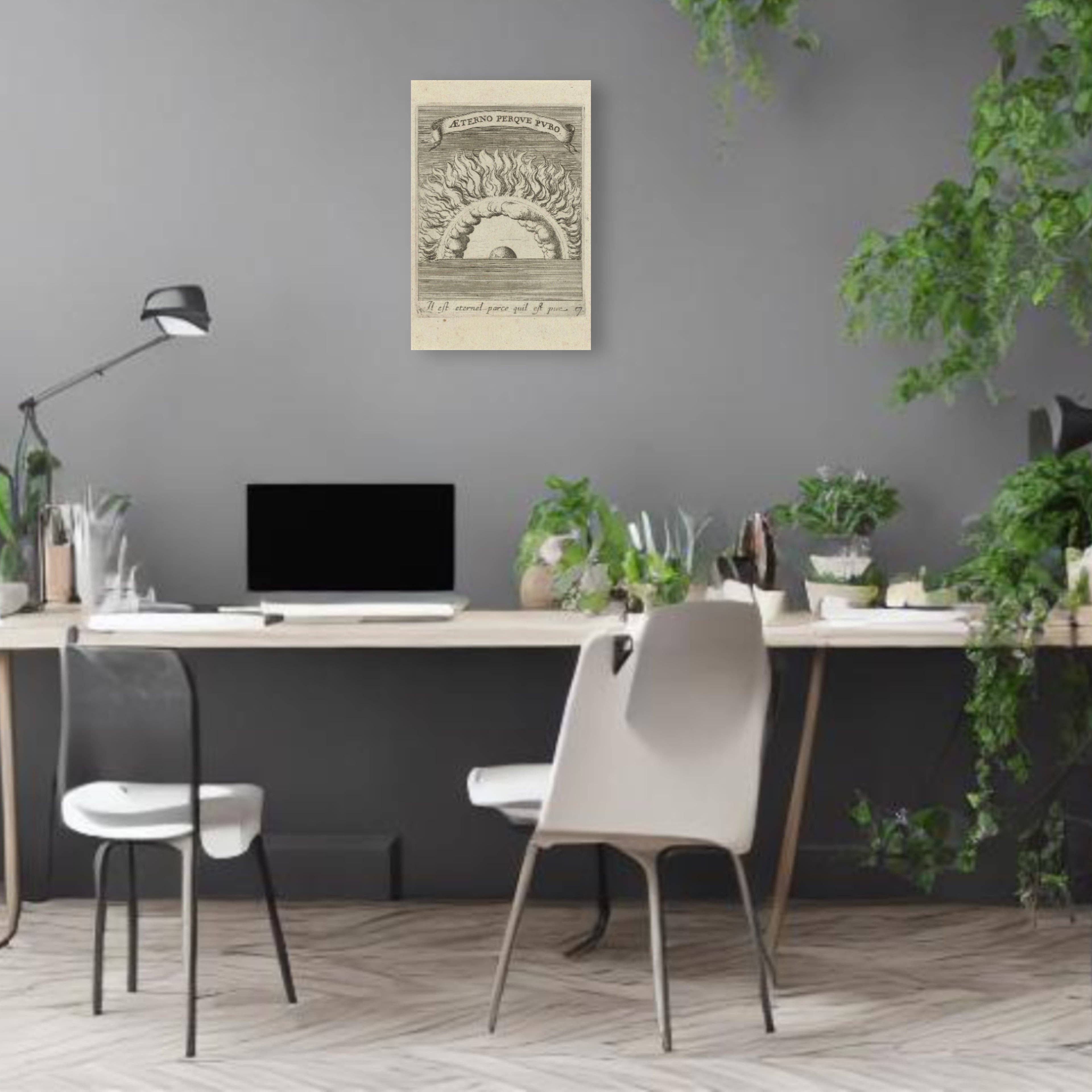 Print Pothecary - Wholesale Art Print - Fiery Sky Canvas Print - Apothecary Art for Home or Office - Apothecary Decor0