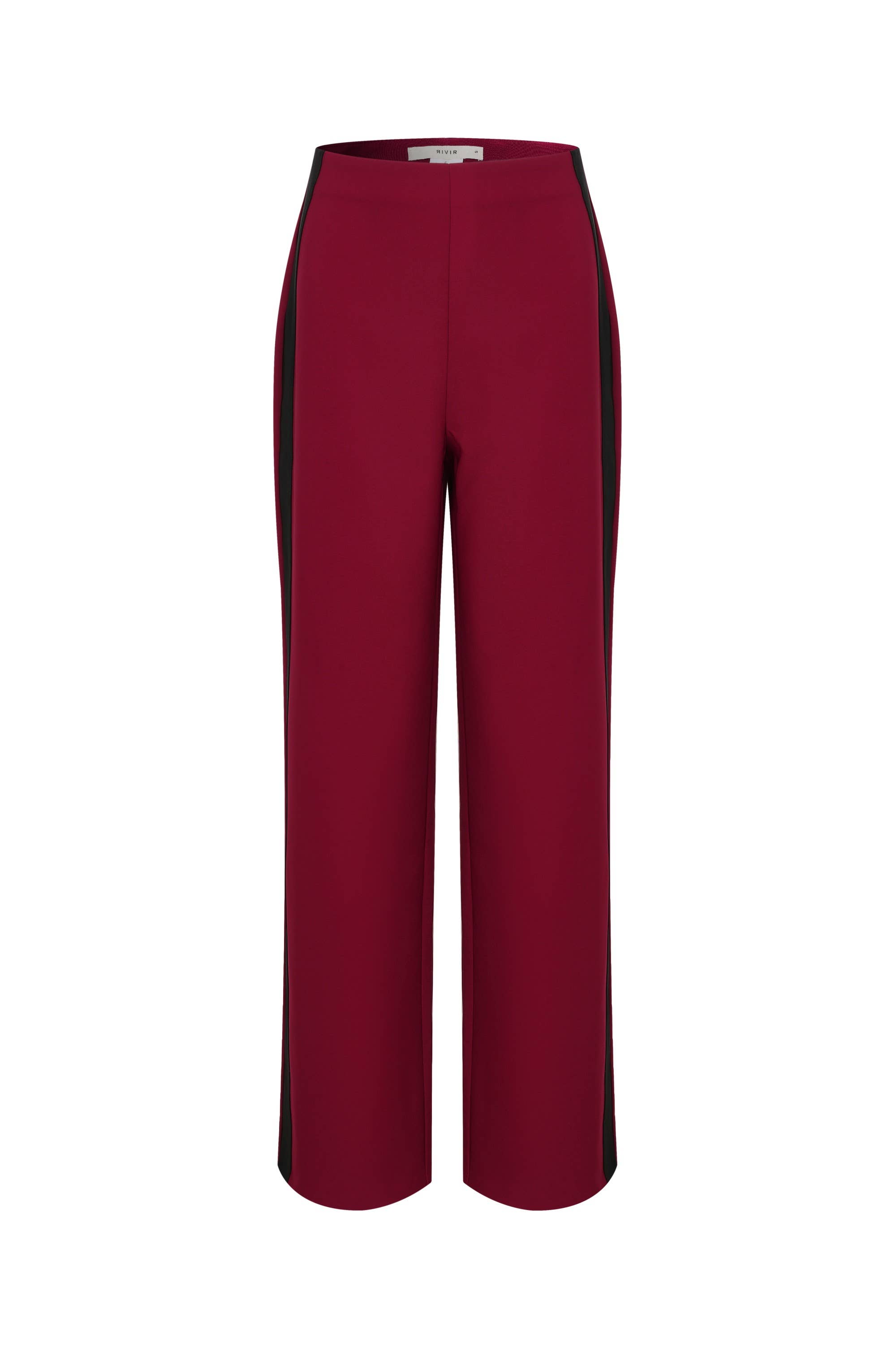 Wine Élégance Structurée Long Sleeve Top & Pants Set for wholesale on Faire6