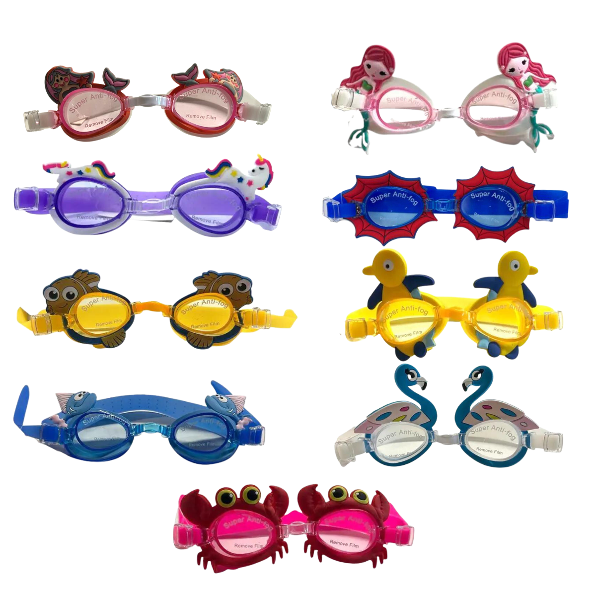 K & S WHOLESALE INC - Wholesale Swim Goggles - Kids & Baby - Kids Swimming Goggles 2 Style 144 CT Floor Display1