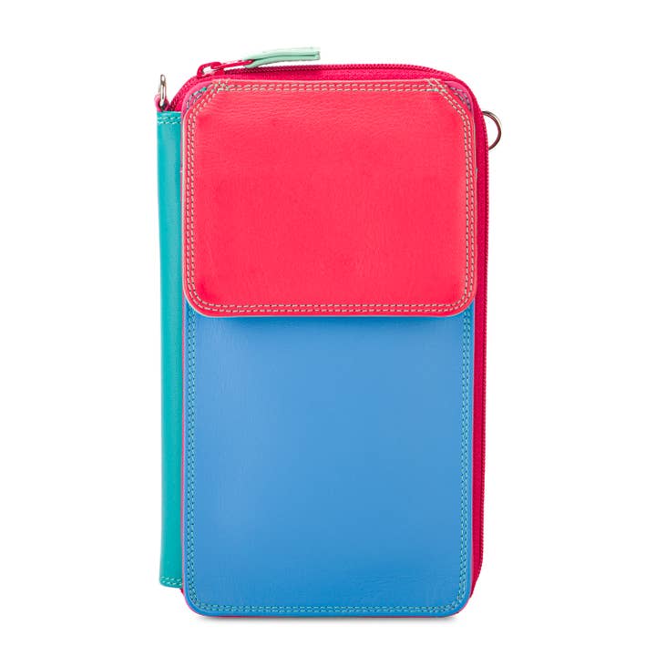 Zip Round Multi Purse with Shoulder Strap - Lipstick for wholesale by Mywalit