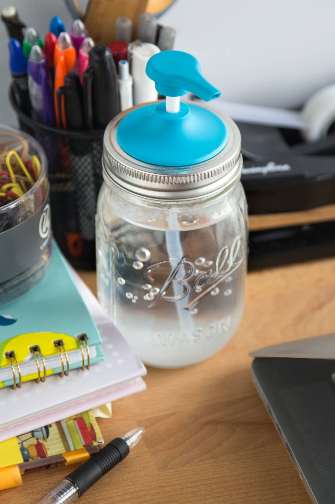 Fox Run Brands - Wholesale Soap Dispenser - Jarware Soap Pump Lid, Regular Mouth Mason Jar, Blue2