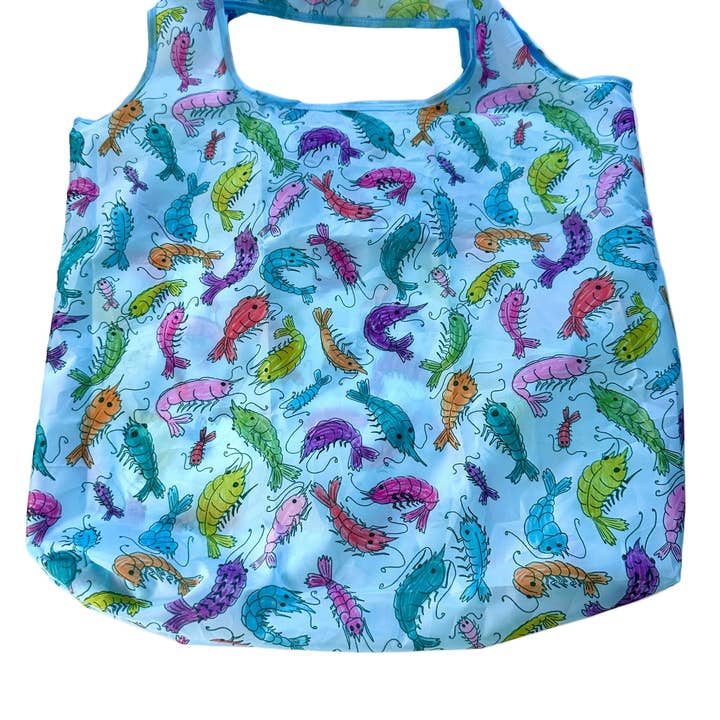 liadelyonart - Wholesale Grocery/Shopping Bag - Whimsical Shrimp Reusable Tote Bag2