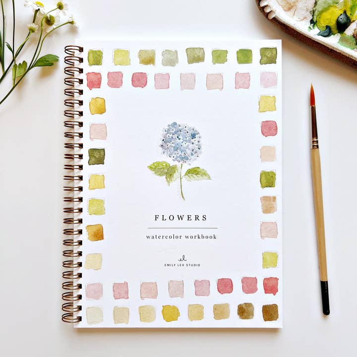 emily lex studio - Wholesale Sketchbook/Sketchpad - flowers watercolor workbook