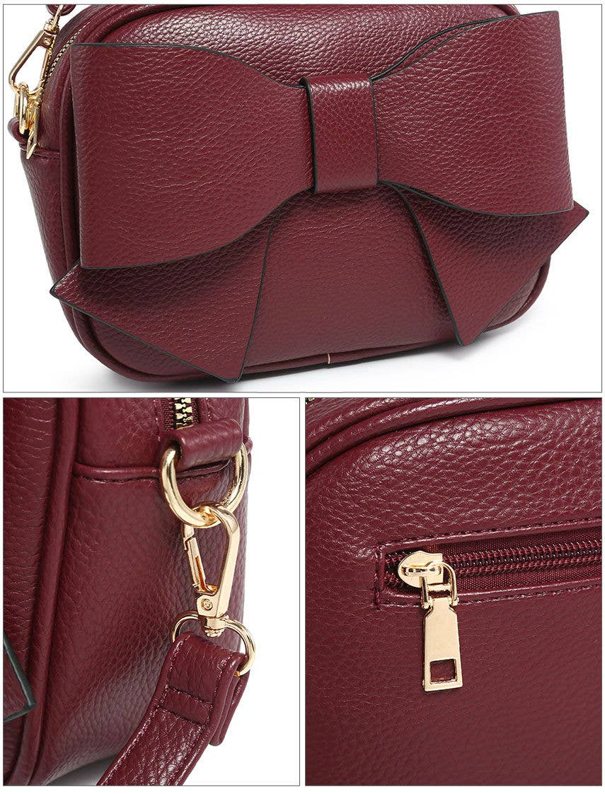 Papaya Fashion Ltd - Wholesale Crossbodytas - Dames - B23020- Schoudertas met grote strik aan de voorkant14