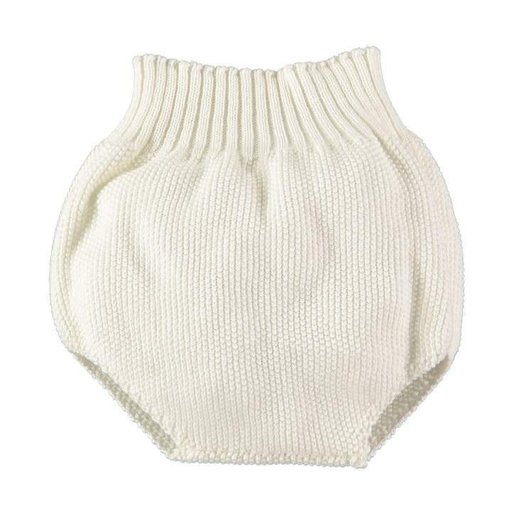 Shorts com Suspensório Punto Ecru por atacado de inMINIATURE