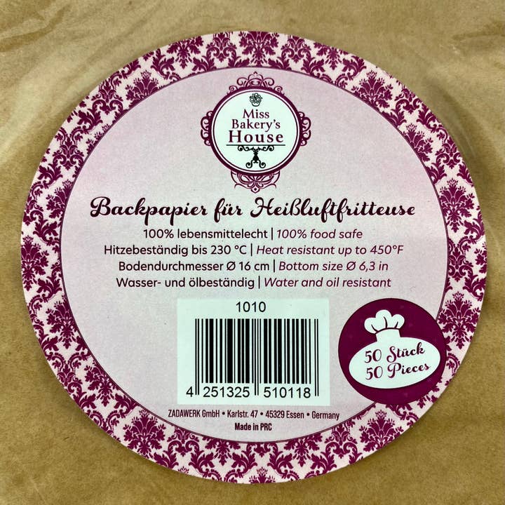 Salzmann Restwaren GmbH - Wholesale Cupcake/Muffin Liner - Parchment paper for air fryer Ø 16 cm, paper cups5