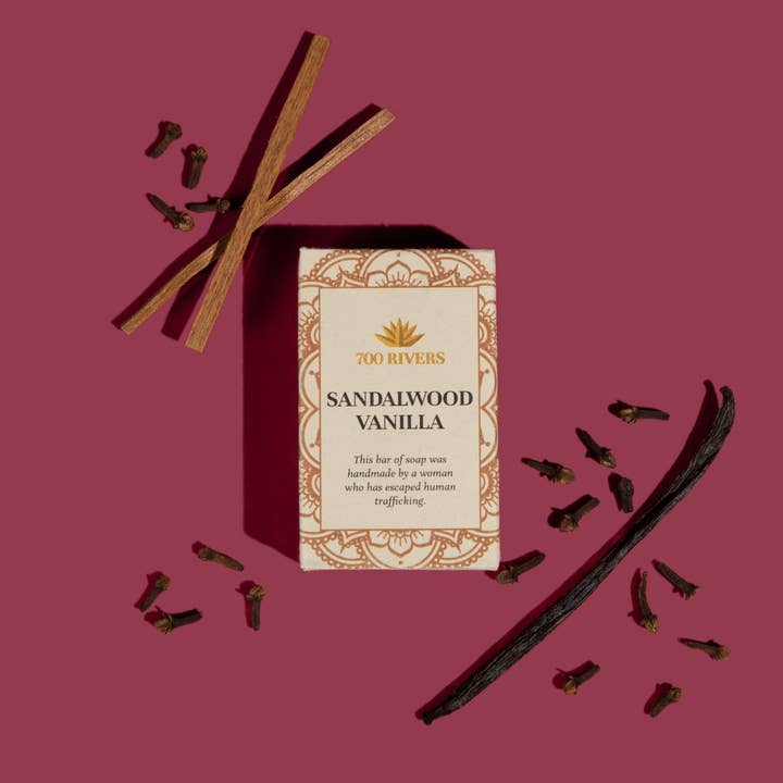 Sandalwood Vanilla Soap Bar | Holiday Gift| Stocking Stuffer for wholesale by 700 Rivers