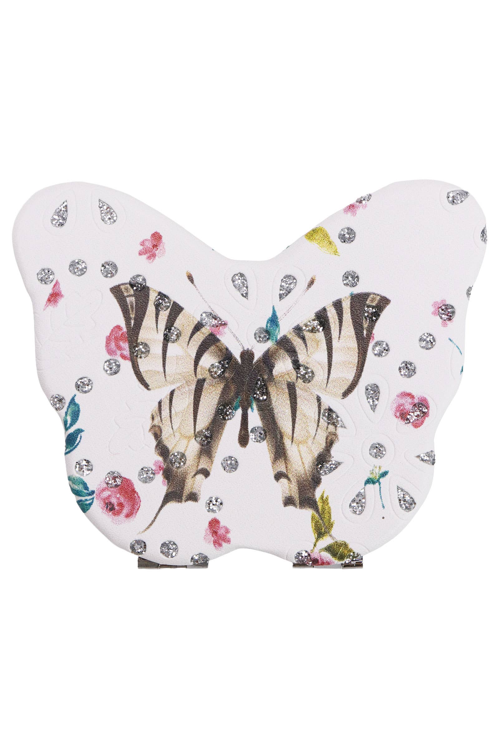 SORTIDAS Espelho Compacto Cosmético Floral Borboleta - 12 unid. para venda a revendedores na Faire6