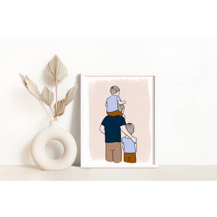 Brown Budapest - Wholesale Kunstprint - Vader van twee zonen Wall Art2