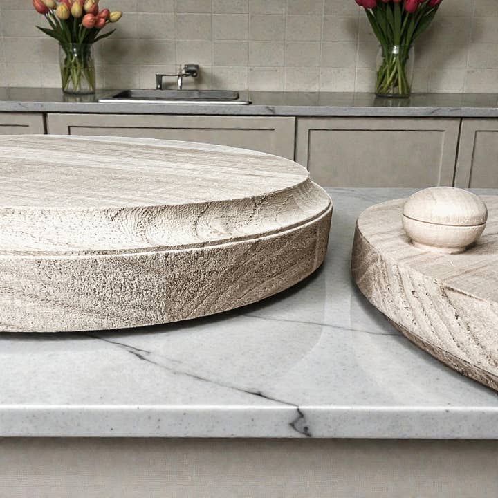 Gia Roma - Wholesale Decoratief dienblad - Ronde houten standaard en sierbord voor tafeldecoratie41