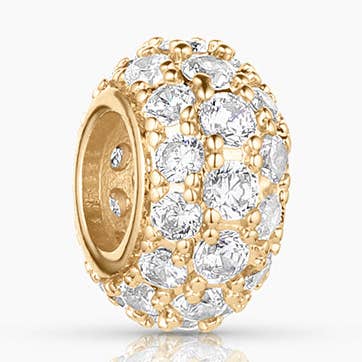 Astra Pavé Bead Charm for wholesale by THATCH