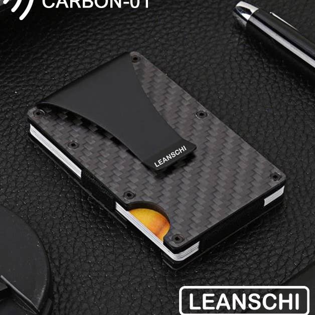 Portafoglio TECH in fibra di carbonio per la vendita all'ingrosso da parte di LEANSCHI