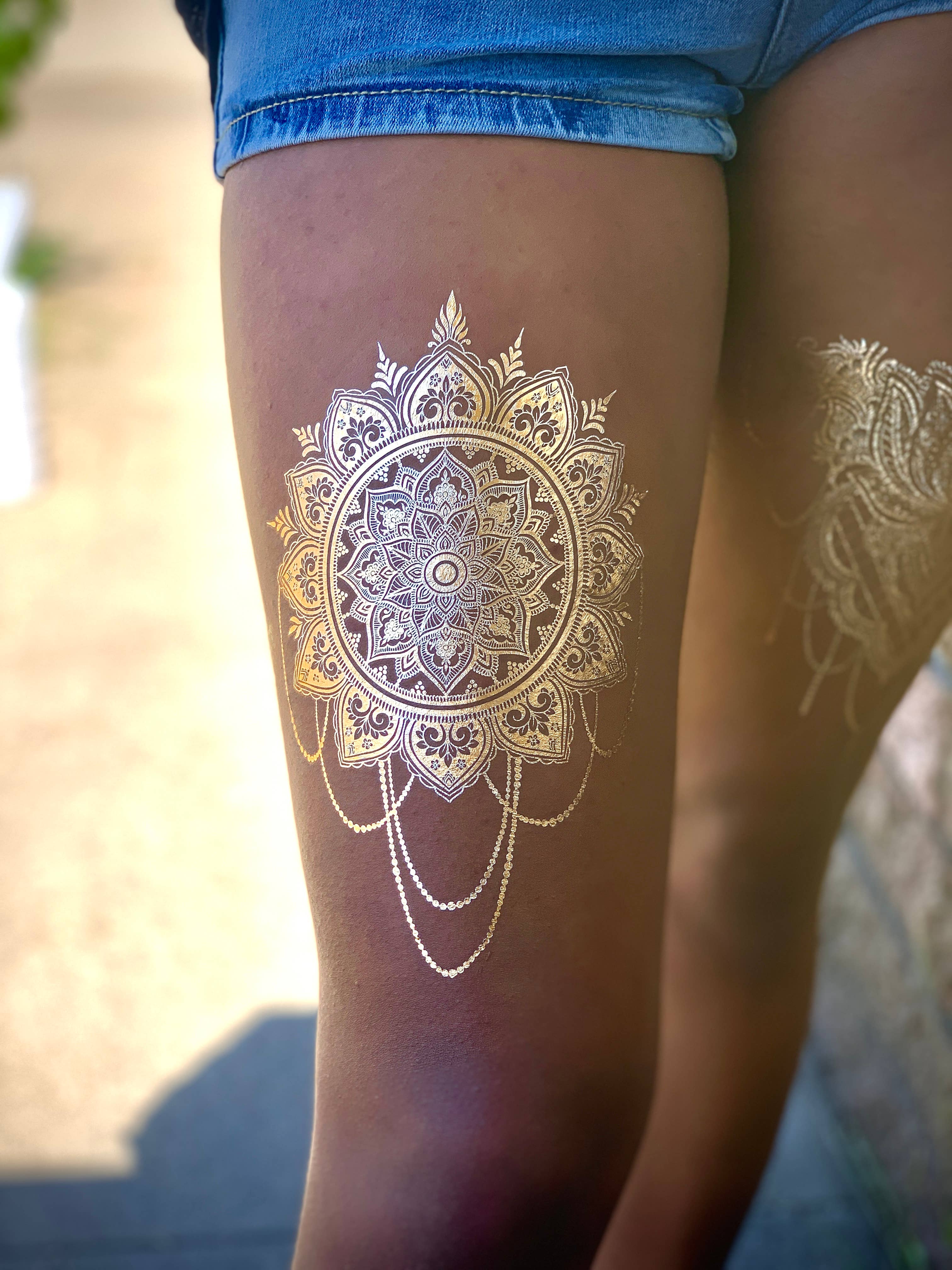 Gopi Henna - Vendita all'ingrosso Tatuaggi temporanei - Tatuaggi temporanei in foglia d’oro | Mandala