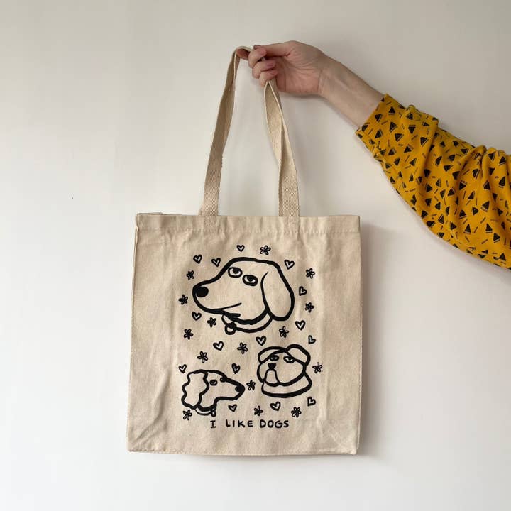 I Like Dogs Tote Bag for wholesale by Ramona Muse Lambert