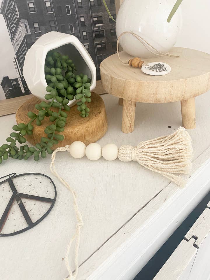 Basket Hanging Tassel cotton for wholesale by Simply Styled Art