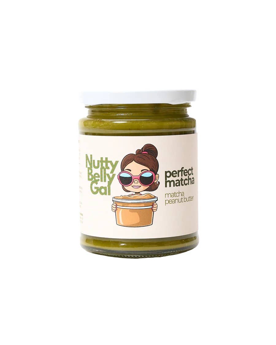 Nutty Belly Gal – wholesale Nut butter – Perfect Matcha: Matcha Peanut Butter4